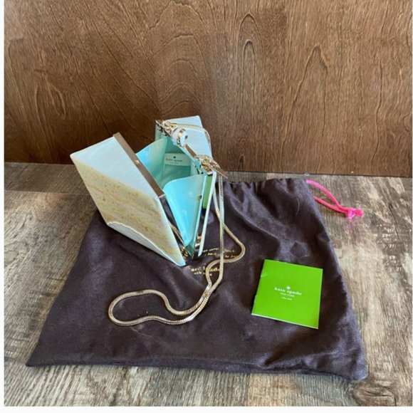 Kate Spade Magnolia Bakery Slice of Cake Bag purse clutch nwot - Picture 9 of 11